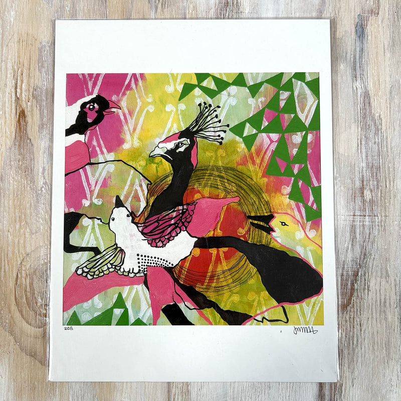 Art Print – The Flock – vintage 