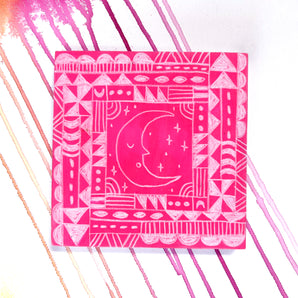 Mini 63 – Strawberry Moon | Original Painting