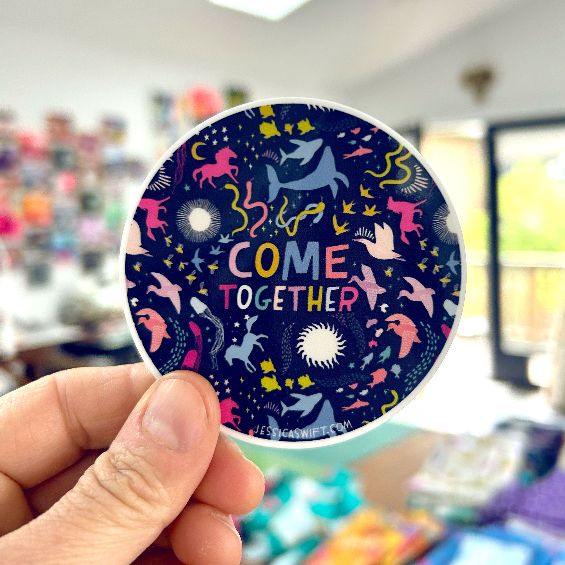 Together Again Sticker Come Together Sticker – Jessica Swift