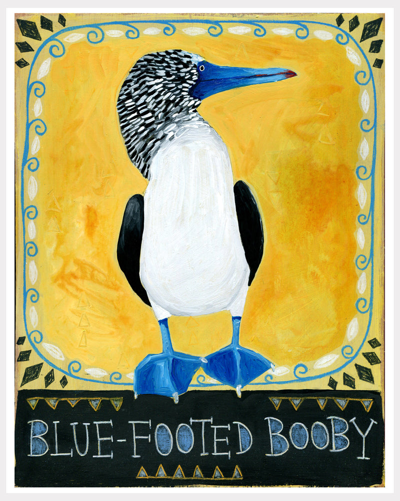 Animal Totem Print - Blue-footed Booby