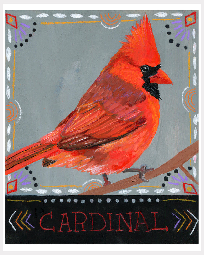 Animal Totem Print - Cardinal