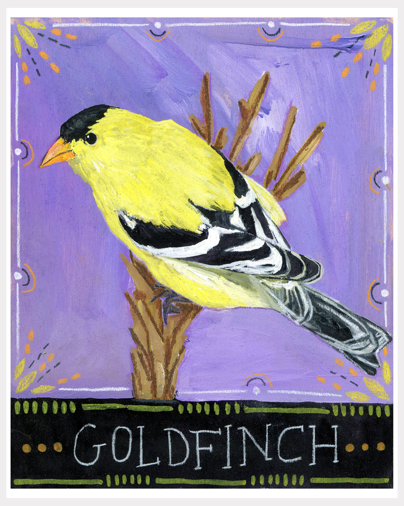 Animal Totem Print - Goldfinch