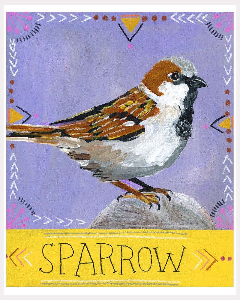 Animal Totem Print - Sparrow