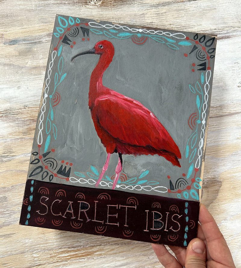 Original Painting - Scarlet Ibis