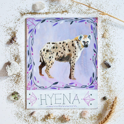 Animal Totem original painting - Hyena