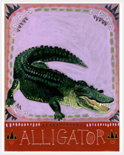 Animal Totem Print - Alligator