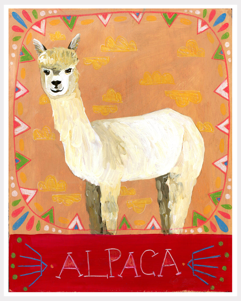Animal Totem Print - Alpaca