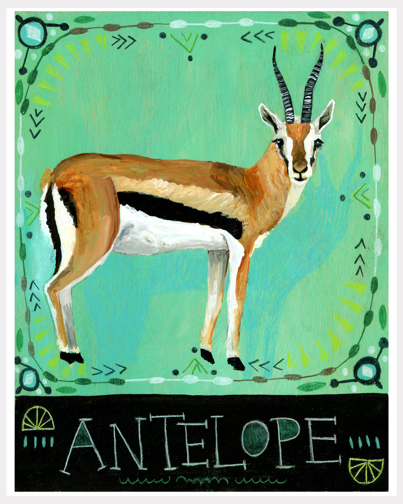 Animal Totem Print - Antelope