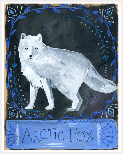 Animal Totem Print - Arctic Fox