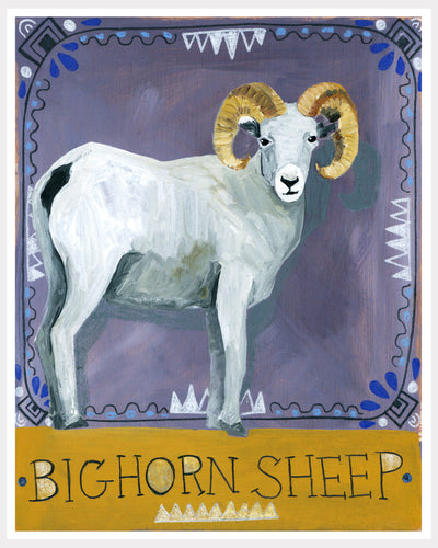 Animal Totem Print - Bighorn Sheep