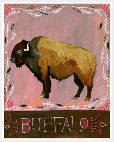 Animal Totem Print - Buffalo 2
