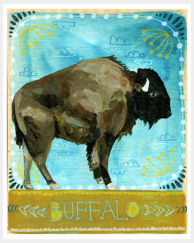 Animal Totem Print - Buffalo