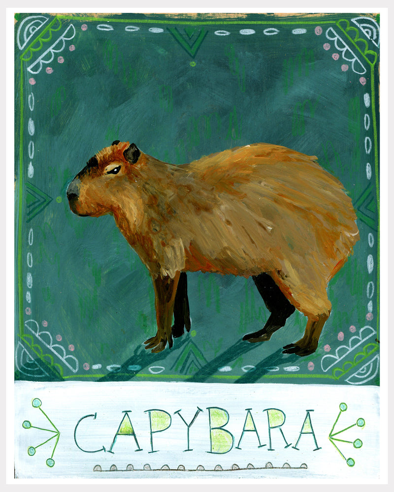 Animal Totem Print - Capybara