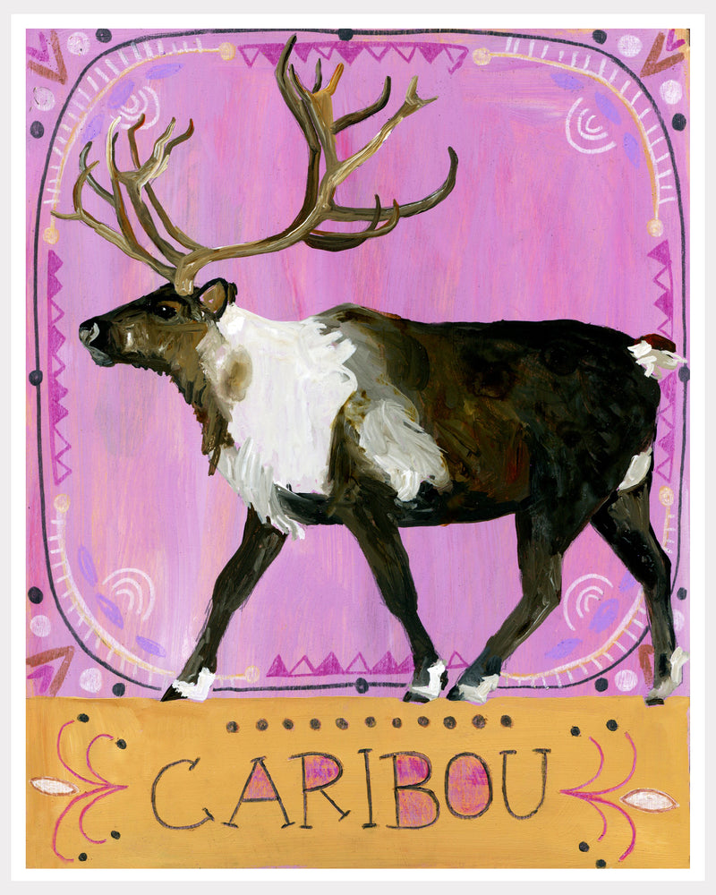 Animal Totem Print - Caribou