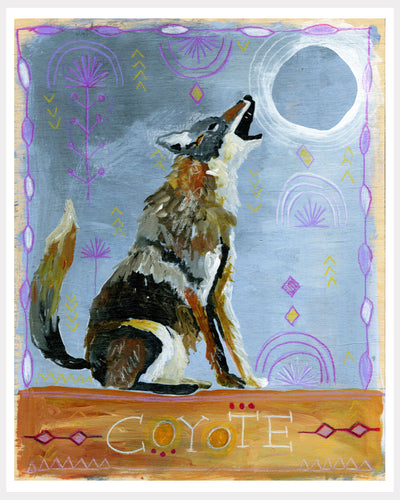 Animal Totem Print - Coyote
