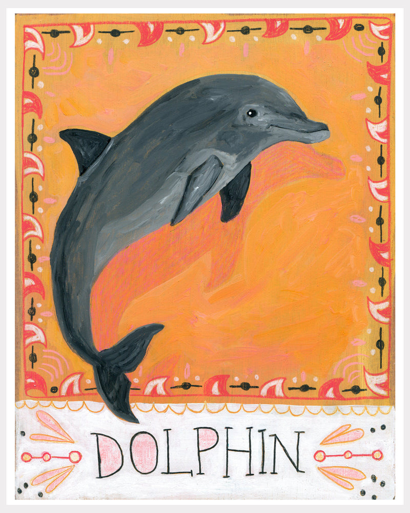 Animal Totem Print - Dolphin