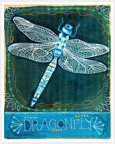 Animal Totem Print - Dragonfly