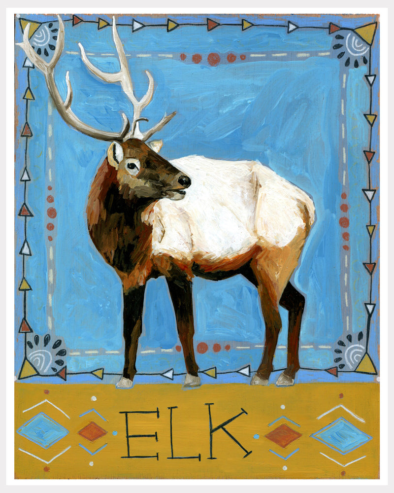 Animal Totem Print - Elk