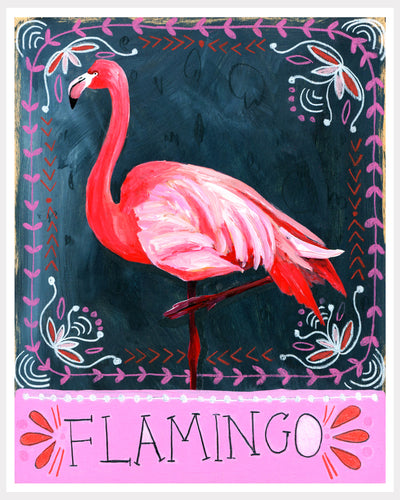 Animal Totem Print - Flamingo