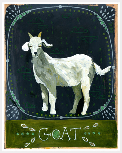 Animal Totem Print - Goat