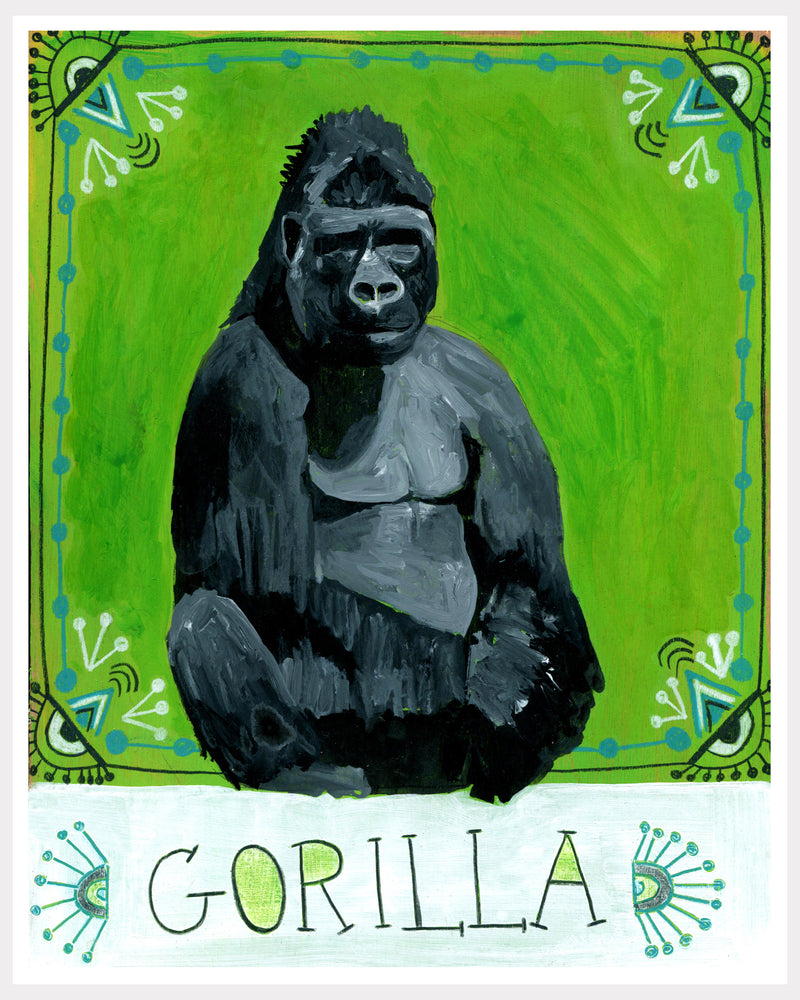 Animal Totem Print - Gorilla