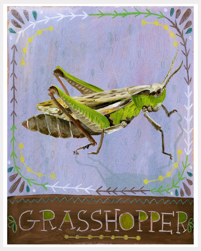 Animal Totem Print - Grasshopper