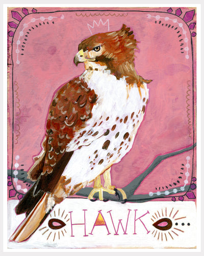 Animal Totem Print - Hawk