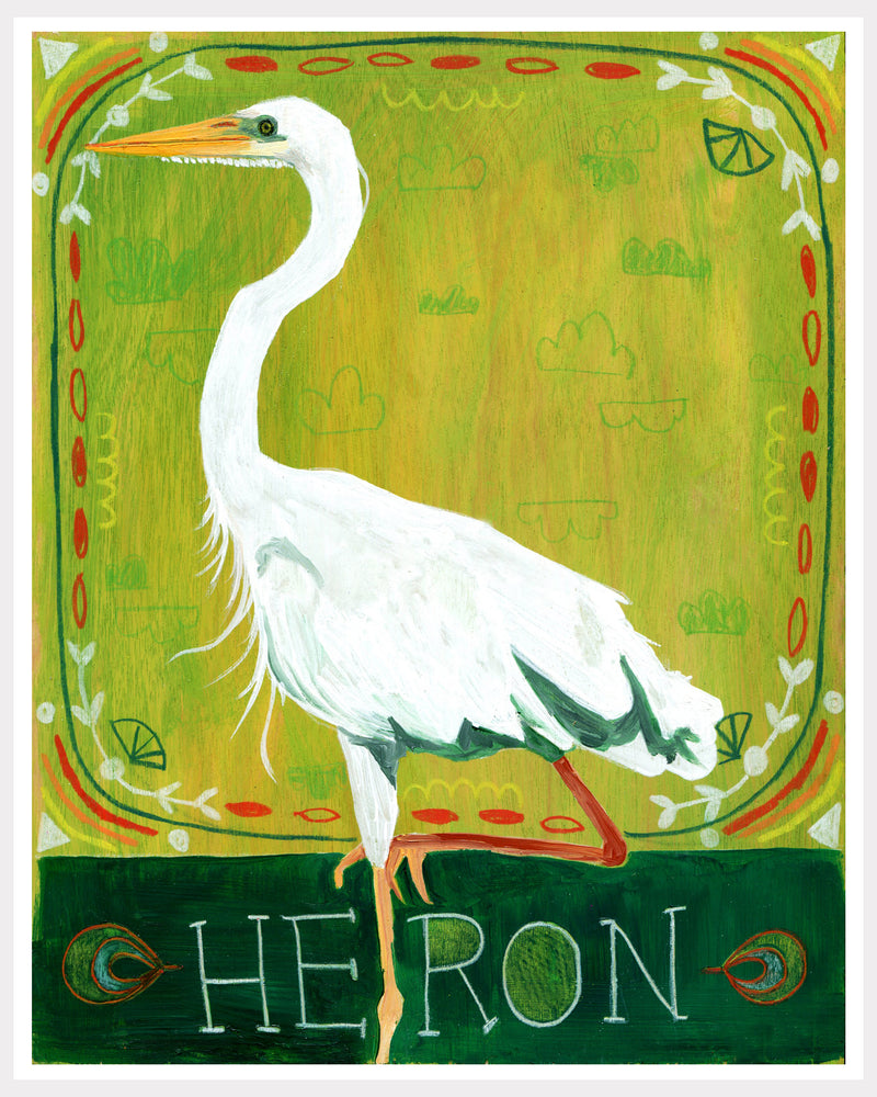 Animal Totem Print - Heron