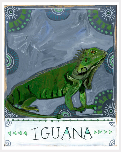 Animal Totem Print - Iguana