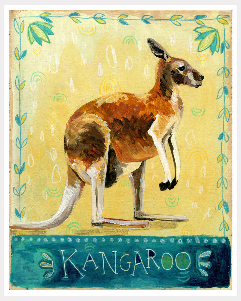 Animal Totem Print - Kangaroo