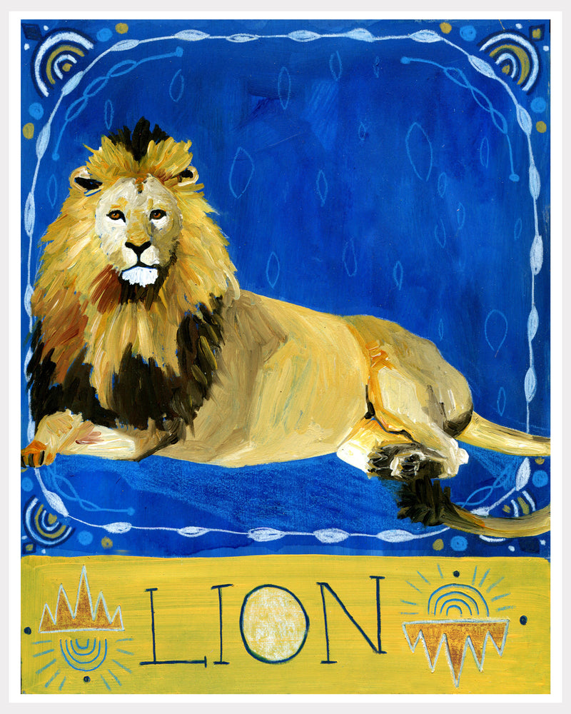Animal Totem Print - Lion