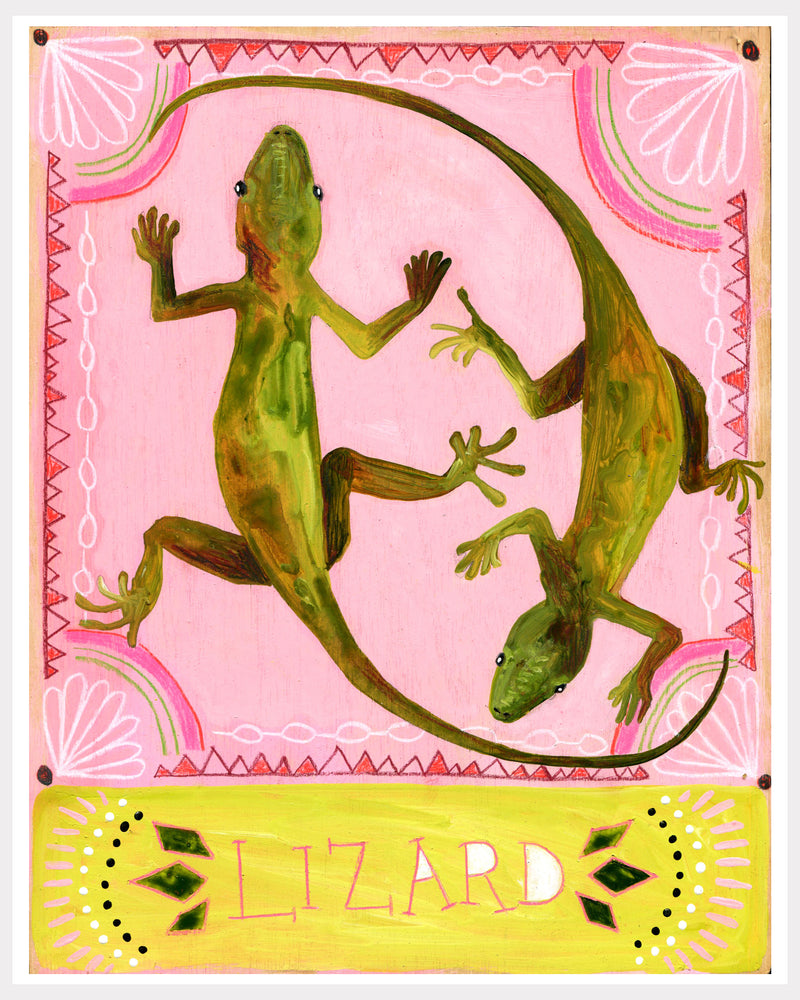 Animal Totem Print - Lizard