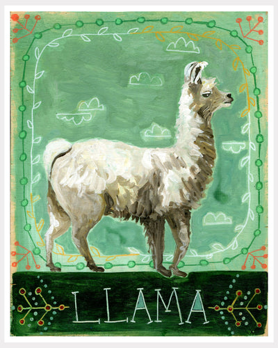 Animal Totem Print - Llama