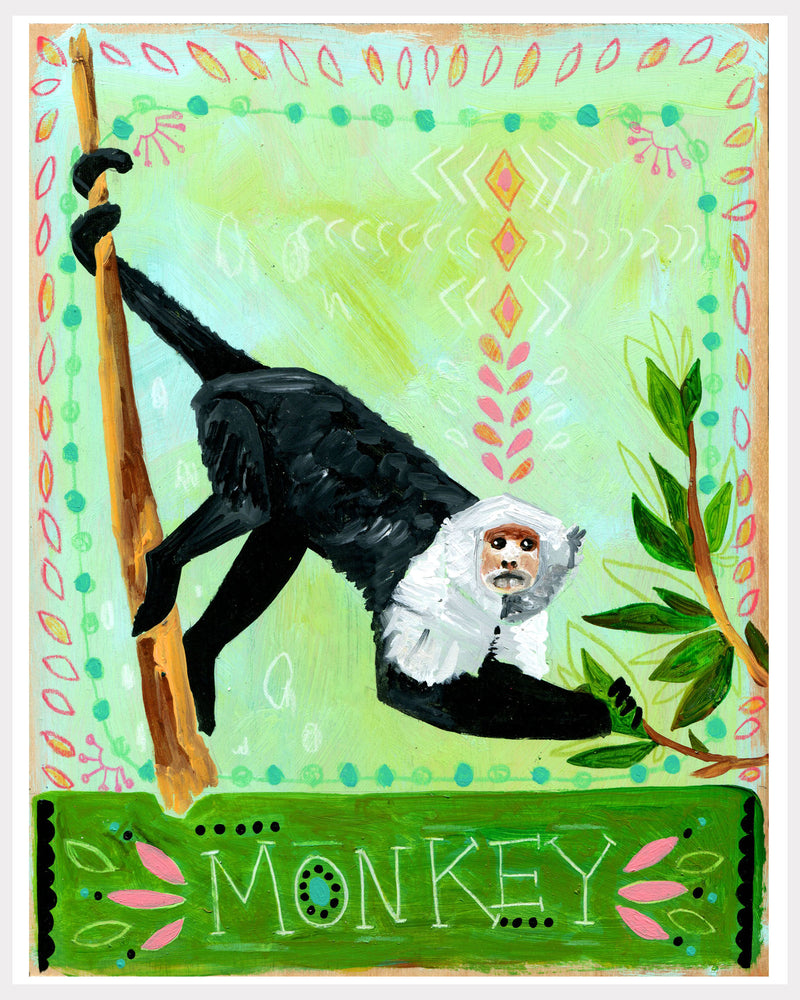 Animal Totem Print - Monkey