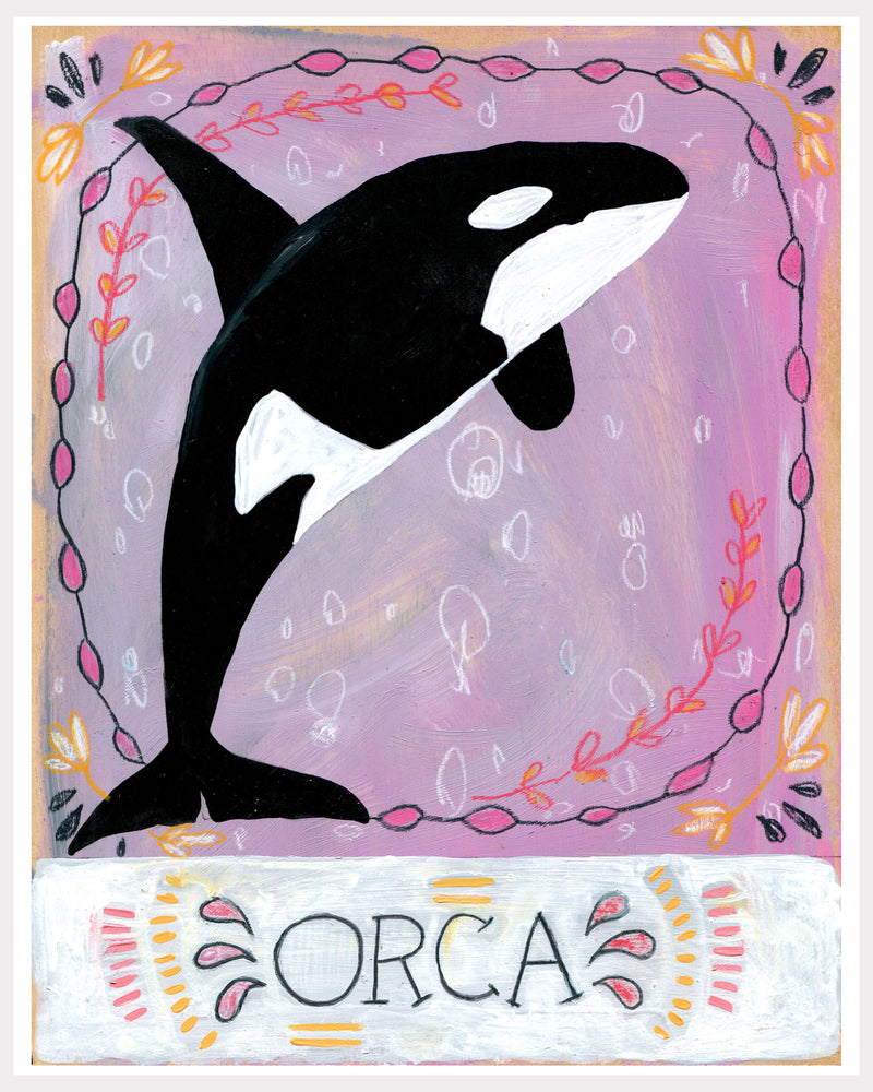 Animal Totem Print - Orca