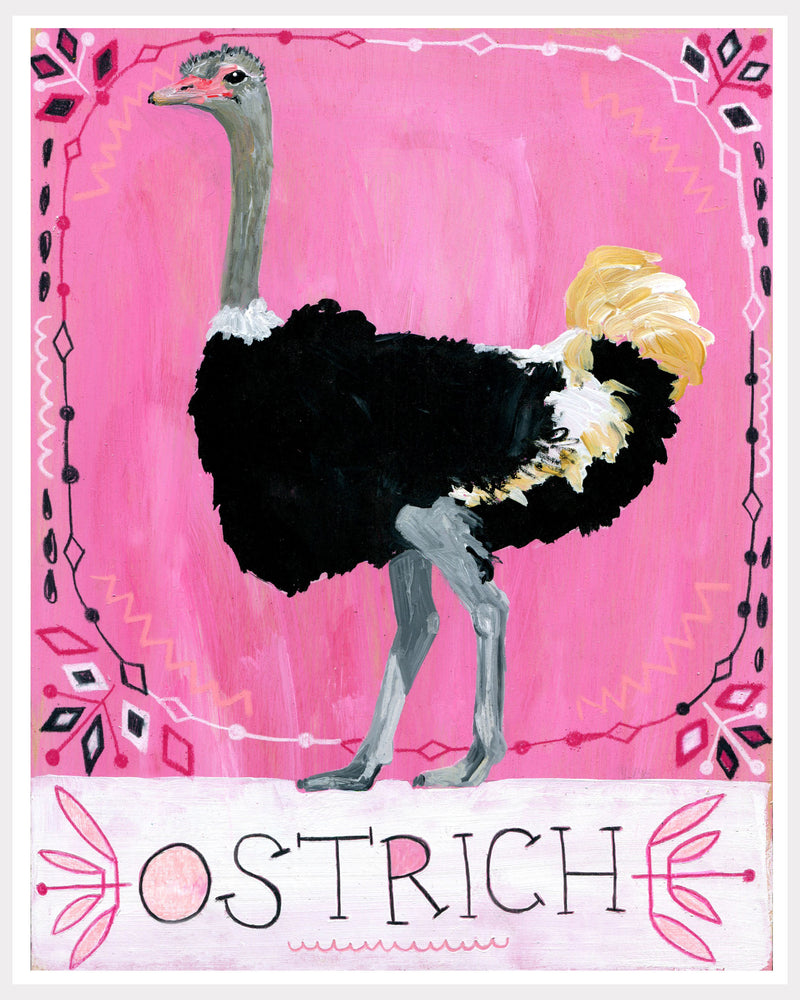Animal Totem Print - Ostrich