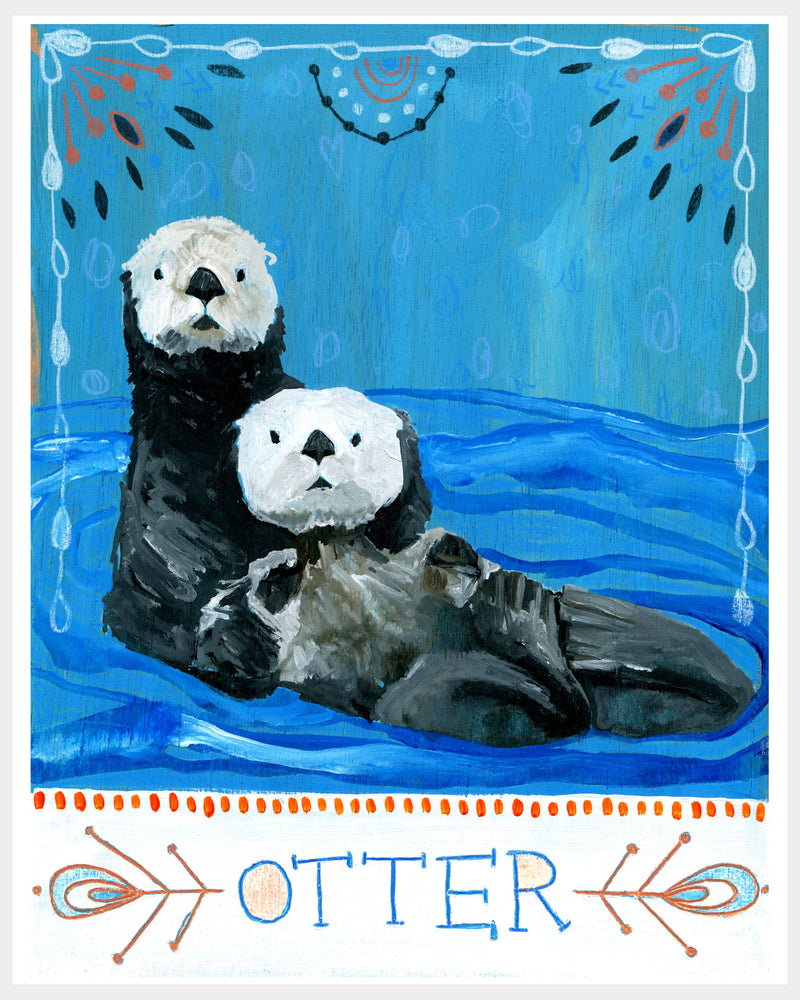 Animal Totem Print - Otter 2