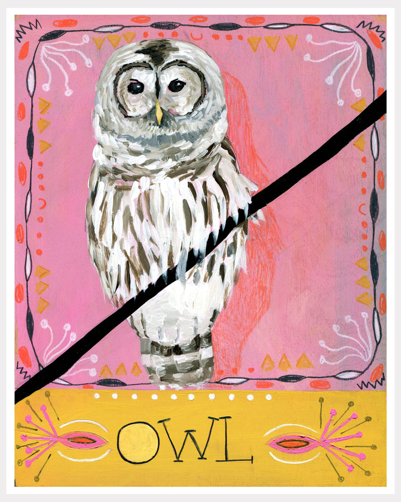 Animal Totem Print - Owl 2