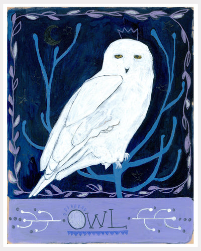 Animal Totem Print - Owl