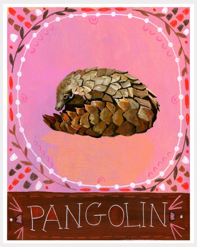 Animal Totem Print - Pangolin
