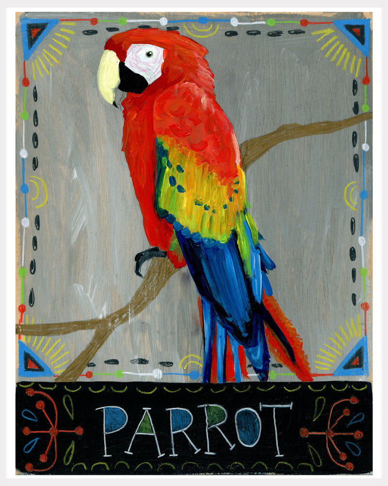 Animal Totem Print - Parrot
