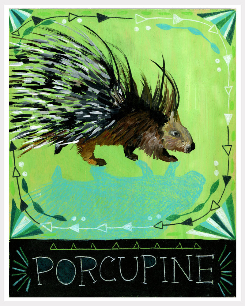 Animal Totem Print - Porcupine