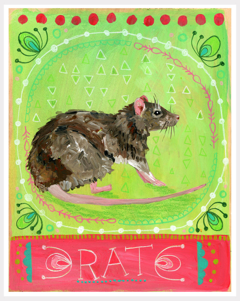 Animal Totem Print - Rat