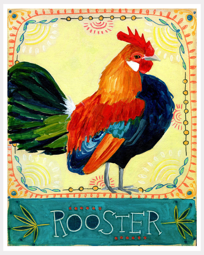 Animal Totem Print - Rooster