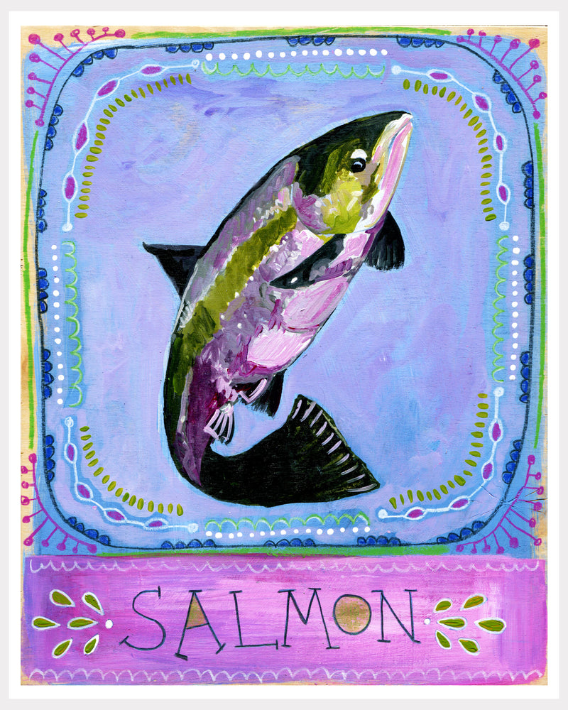 Animal Totem Print - Salmon