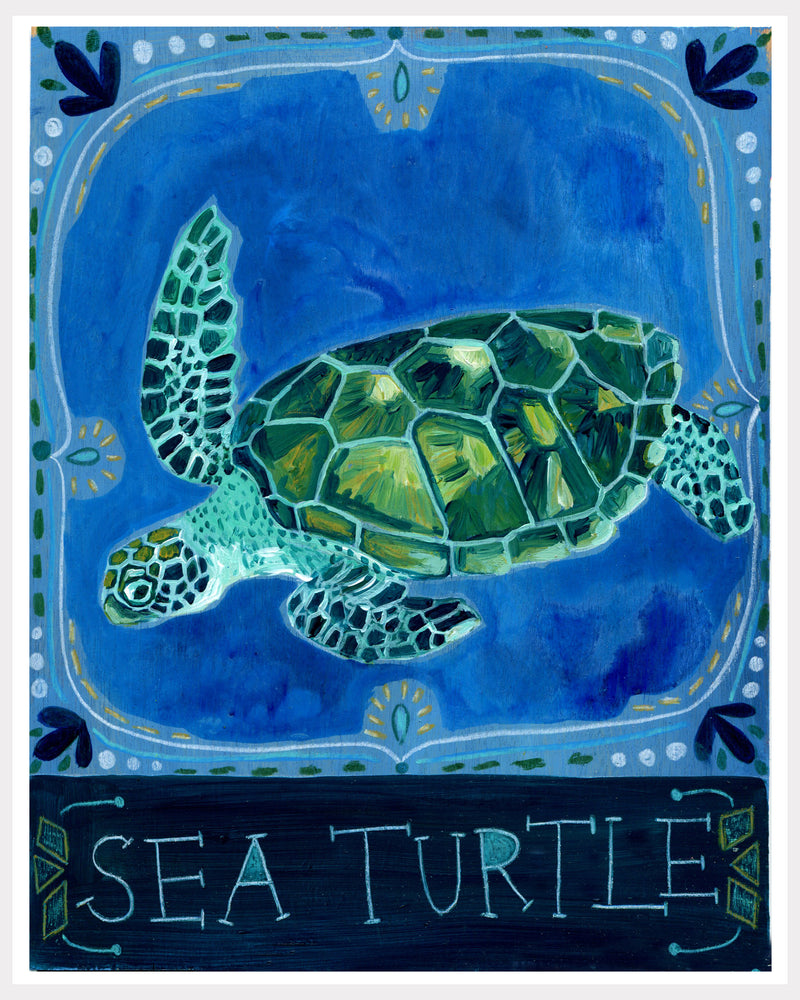 Animal Totem Print - Sea Turtle