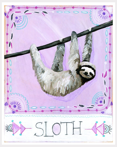 Animal Totem Print - Sloth