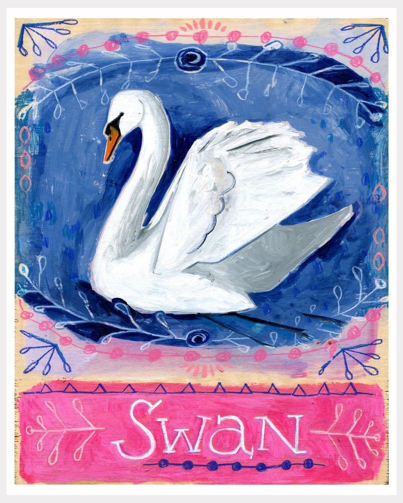 Animal Totem Print - Swan