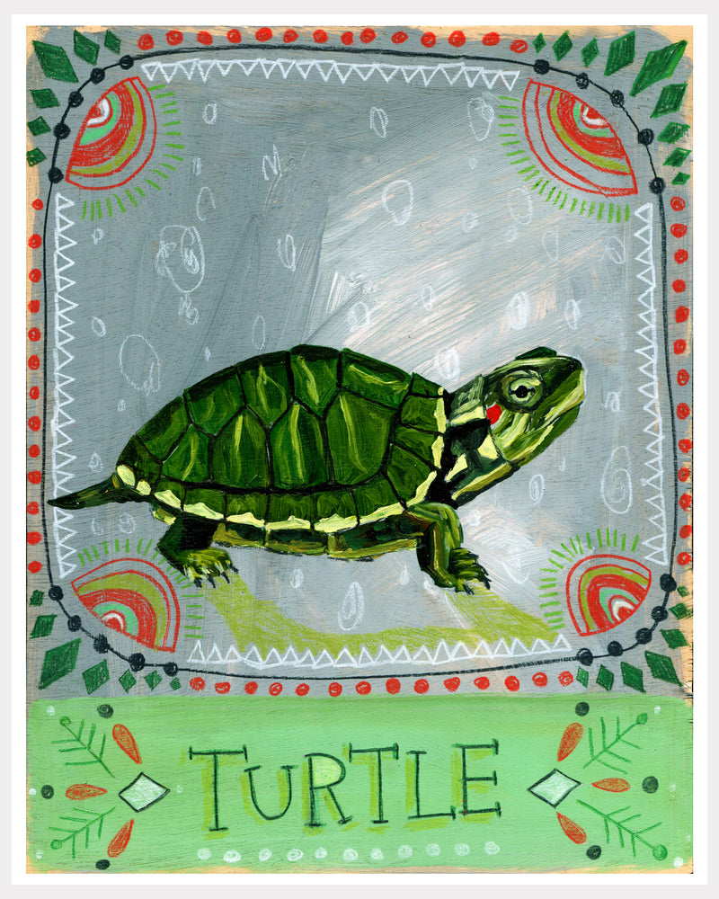 Animal Totem Print - Turtle