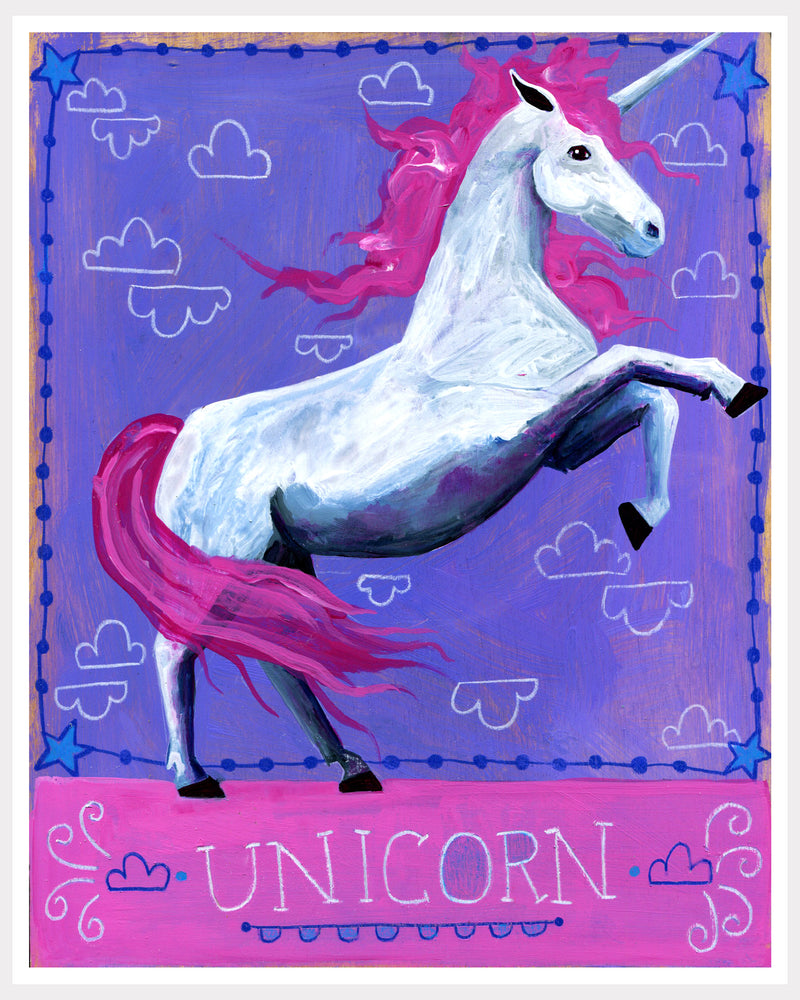 Animal Totem Print - Unicorn